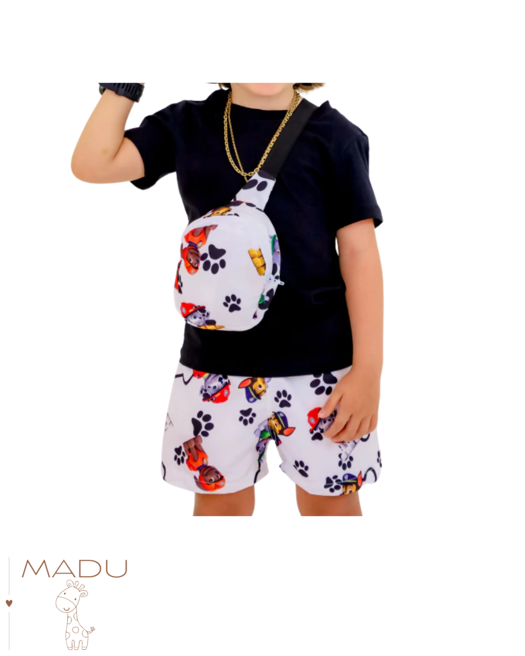 Conjunto c/ Bag - Personagens - Patrulha Canina - Mickey - Safari - Bolofofo