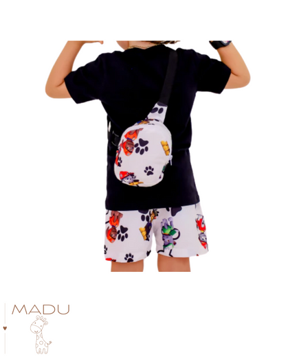 Conjunto c/ Bag - Personagens - Patrulha Canina - Mickey - Safari - Bolofofo