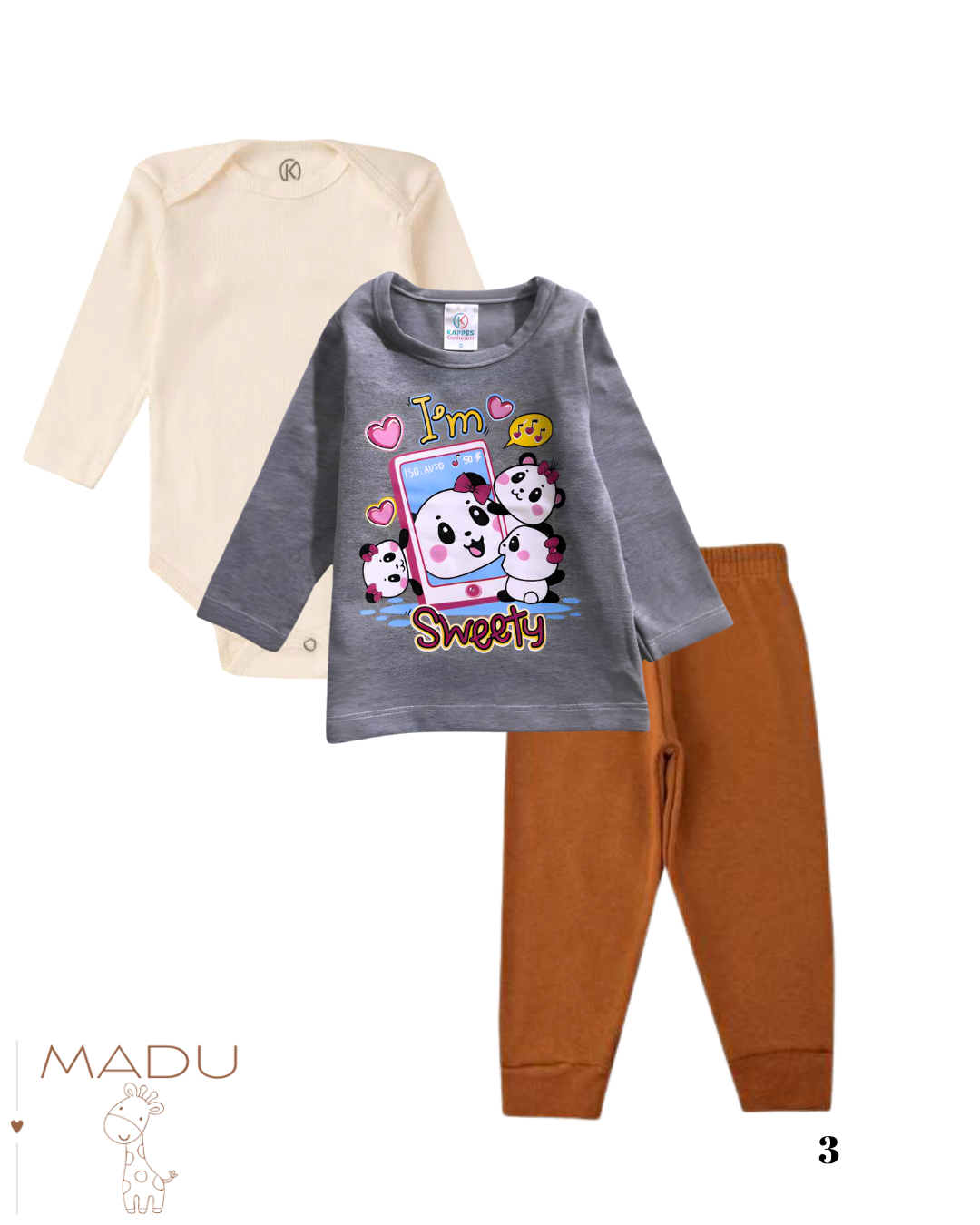 KIT BODY E CALÇA - TAMANHO M