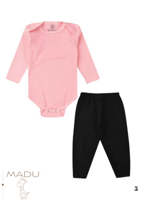 CONJUNTO BODY E CALÇA - TAMANHO RN