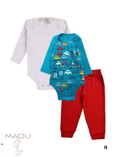 KIT BODY 3 PEÇAS - TAMANHO P