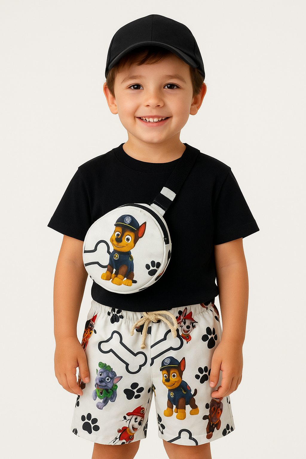 Conjunto c/ Bag - Personagens - Patrulha Canina - Mickey - Safari - Bolofofo