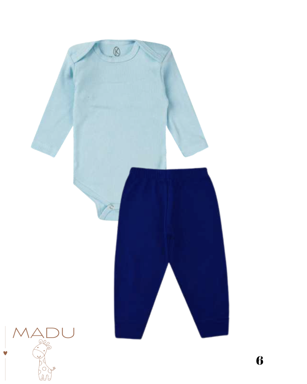 CONJUNTO BODY E CALÇA - TAMANHO RN