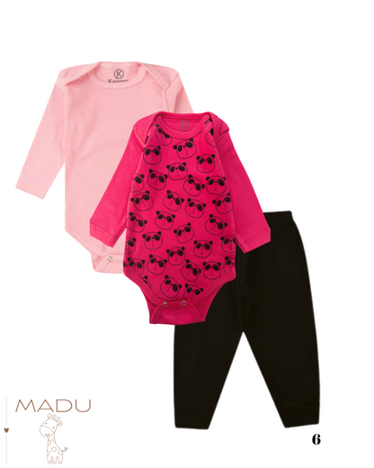 KIT BODY 3 PEÇAS - TAMANHO P