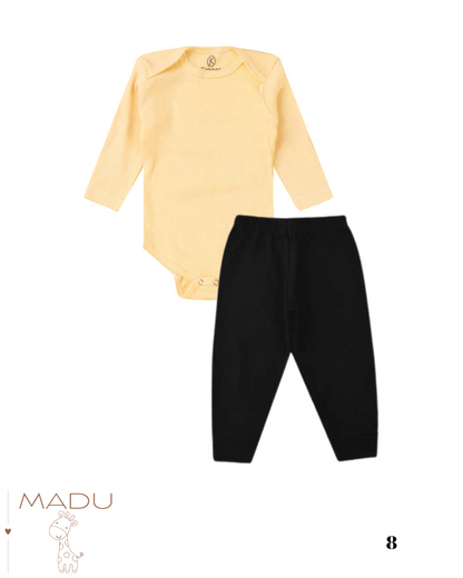 CONJUNTO BODY E CALÇA - TAMANHO RN