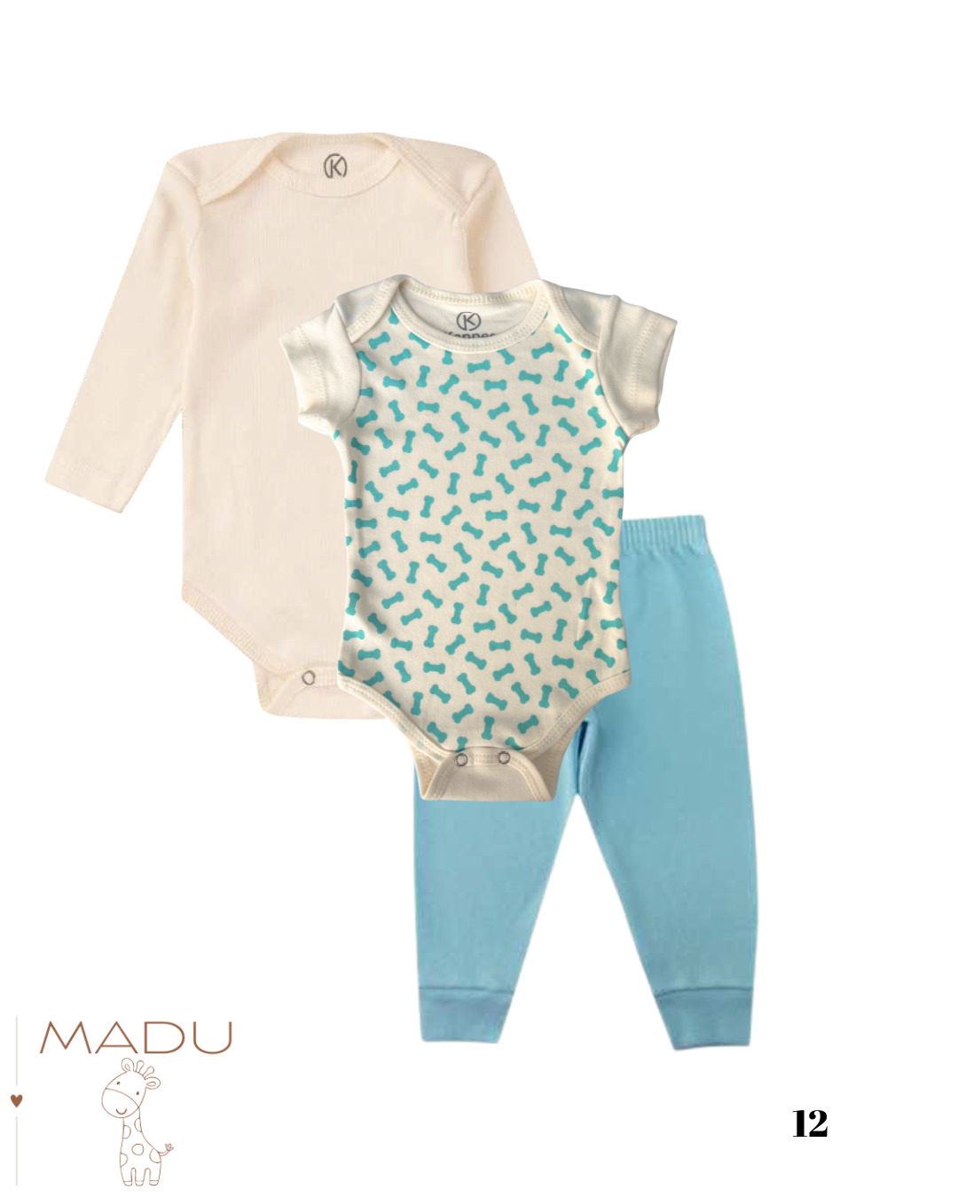 KIT BODY 3 PEÇAS - TAMANHO P